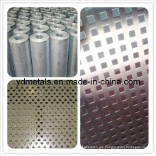 Malla metálica perforada de acero inoxidable Ss304